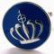 silver tone enamel blue crown 1.JPG